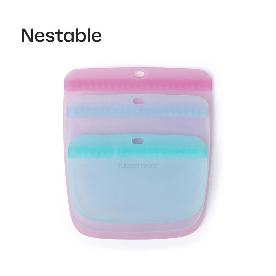 ultimative schlanke silikontasche mittelgroß transparentes aquamarin