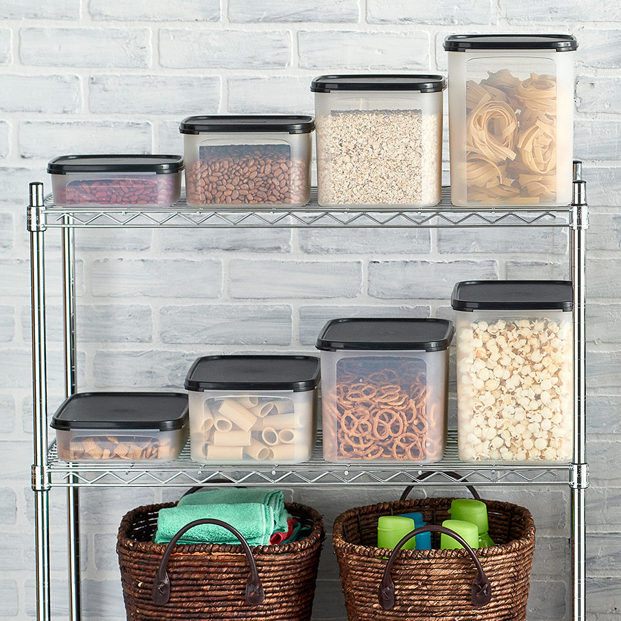 tupperware modular mates rechteckiger vorratsbehälter 1 tiefschwarz