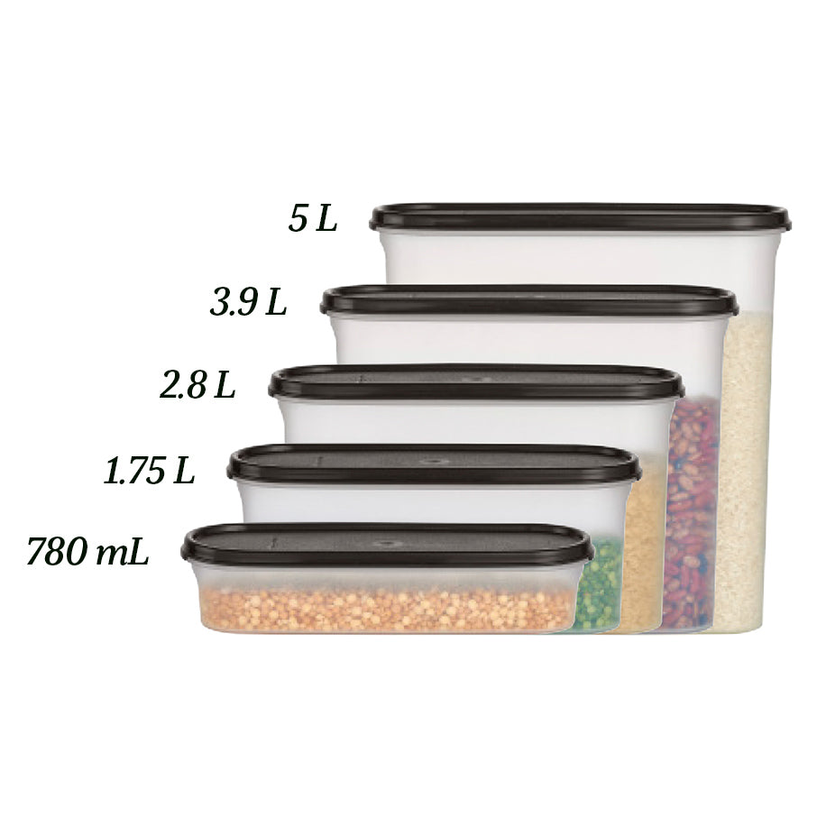 tupperware modular mates super oval 3 vorratsdose tiefschwarz