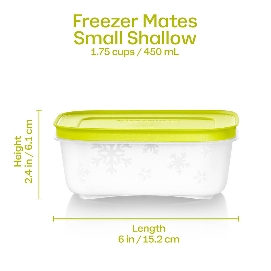 tupperware freezer mates plus kleine flache behälter 4-teiliges behälterset