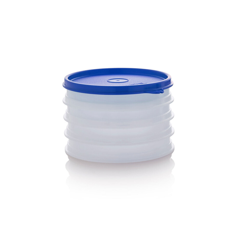 tupperware hamburger-behälter-set große aufbewahrungsbox für burger-patties brillantblau