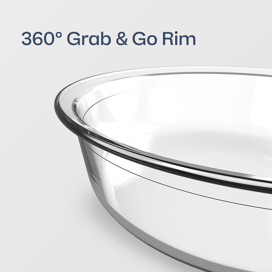 tupperware voila glas-backformen-set 3-teilig quadratisch rund xl rechteckig