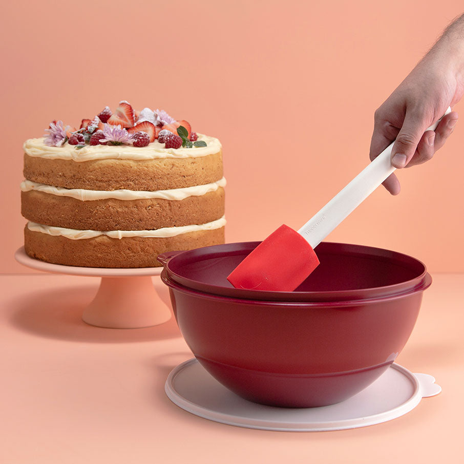 tupperware classic silikonspatel hitzebeständig und fleckenabweisend