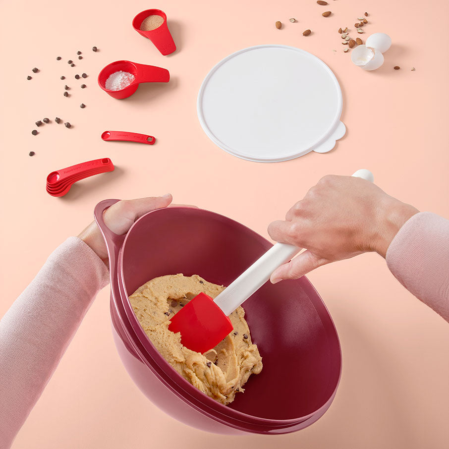 tupperware classic silikonspatel hitzebeständig und fleckenabweisend