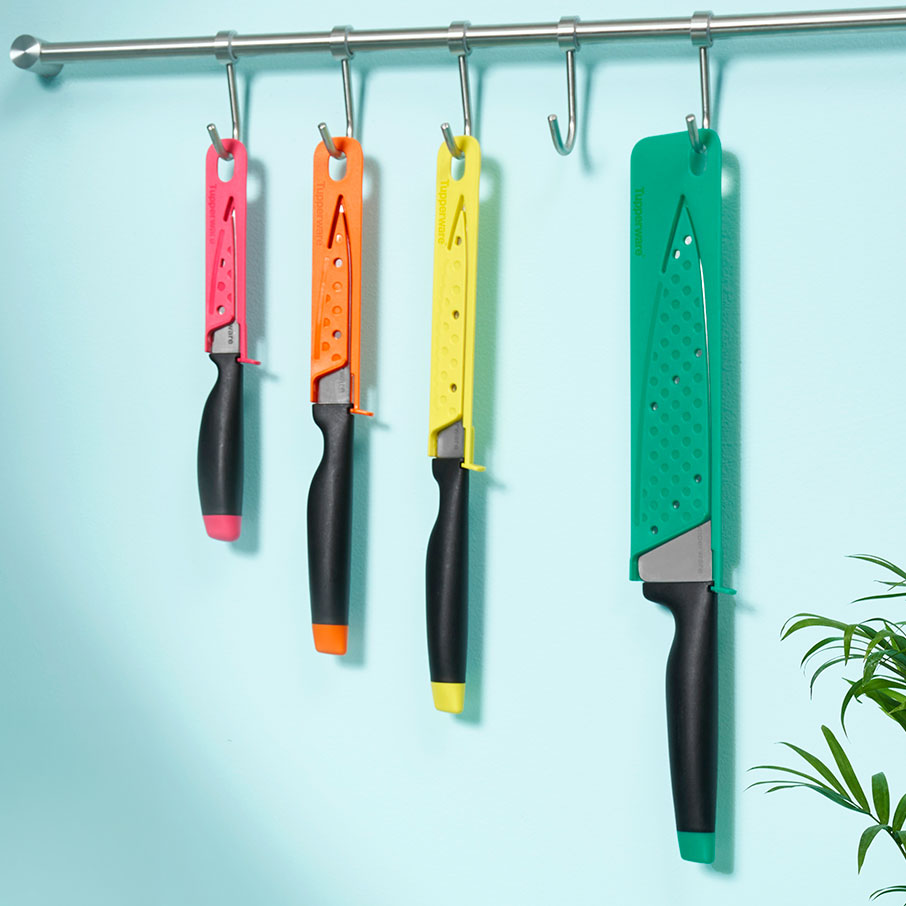 tupperware amazing series universalmesser mit wellenschliff zitrone