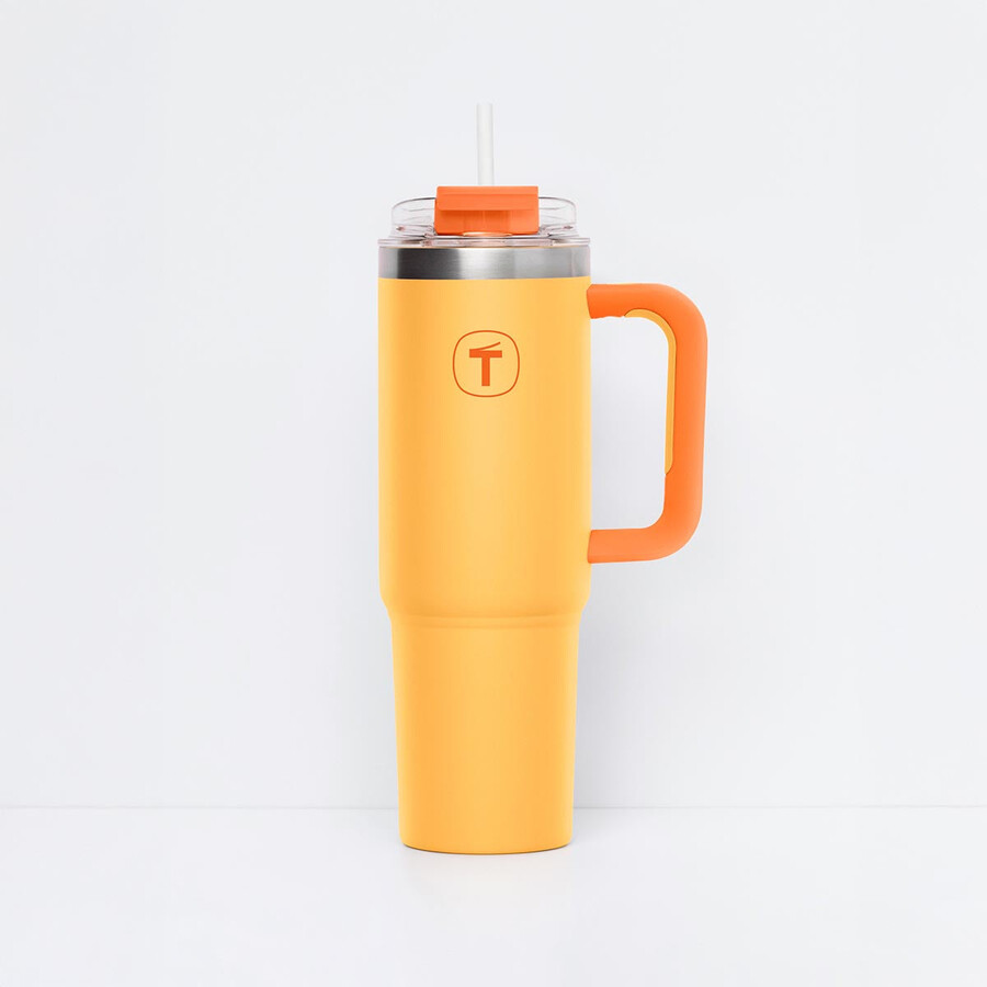 tupperware big t becher 11 l sunset-orange