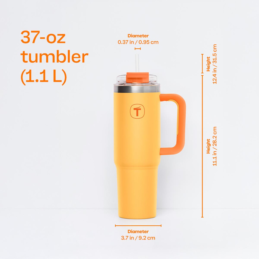 tupperware big t becher 11 l sunset-orange
