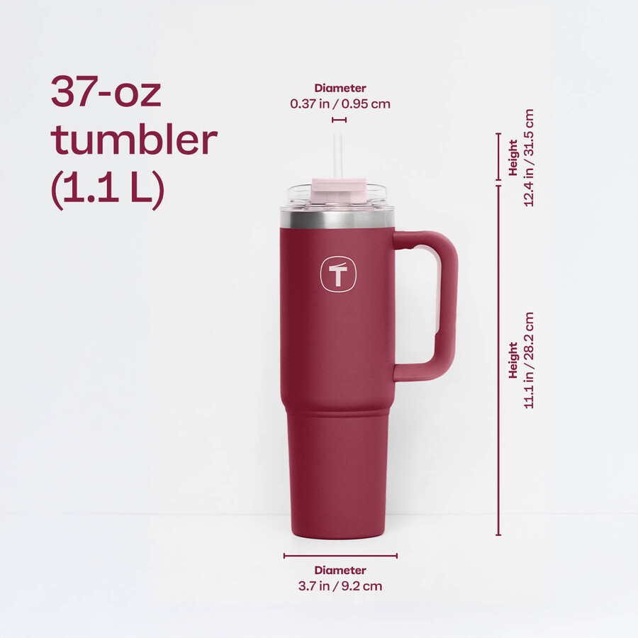 tupperware big t becher 11 l pflaumenfarben